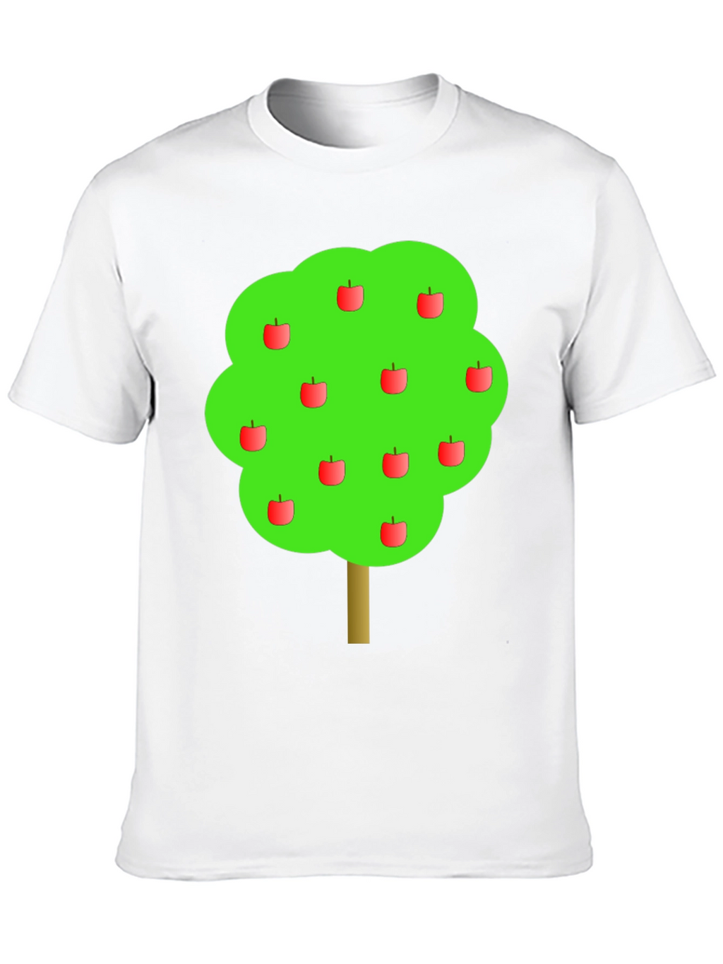 Apple Tree Graphic Black T-Shirt