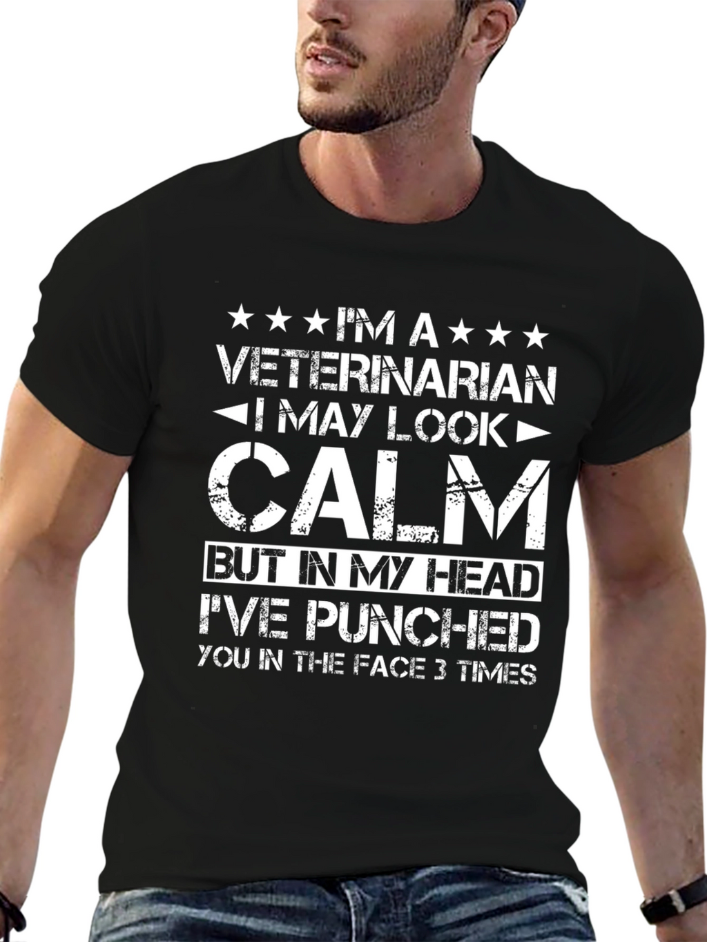 Veterinarian Calm Funny T-Shirt