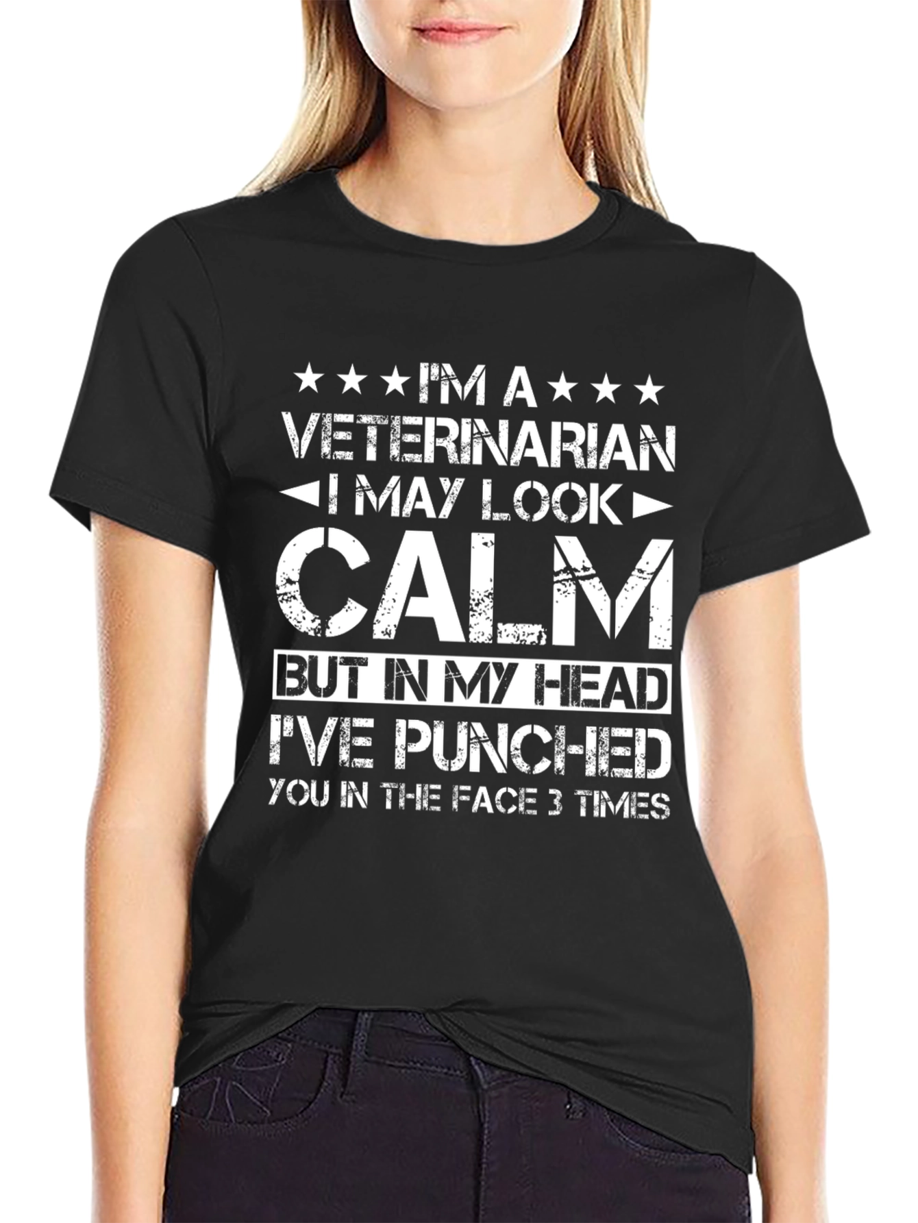 Veterinarian Calm Funny T-Shirt