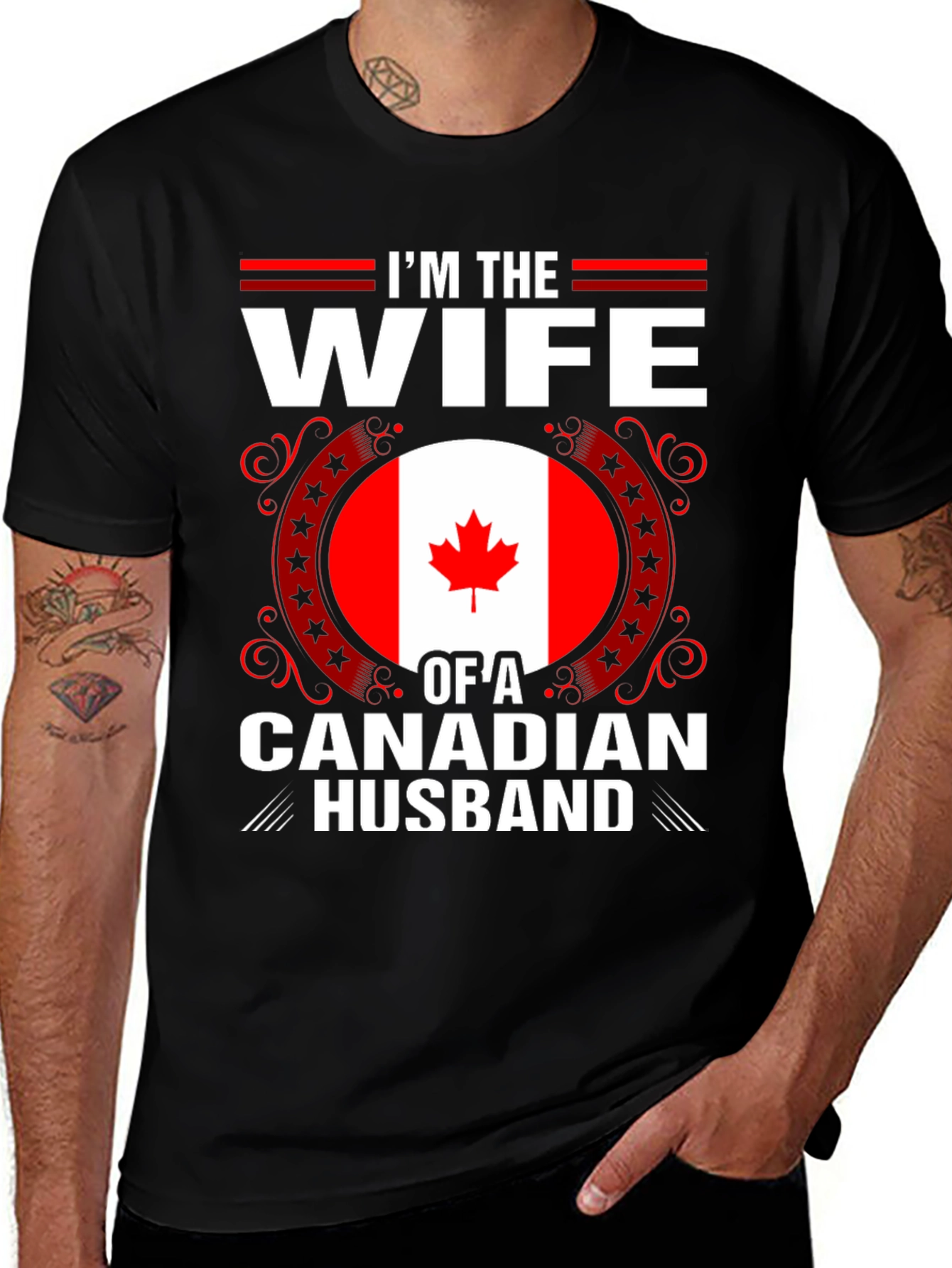 Im the Wife of a Canadian Husband T-Shirt