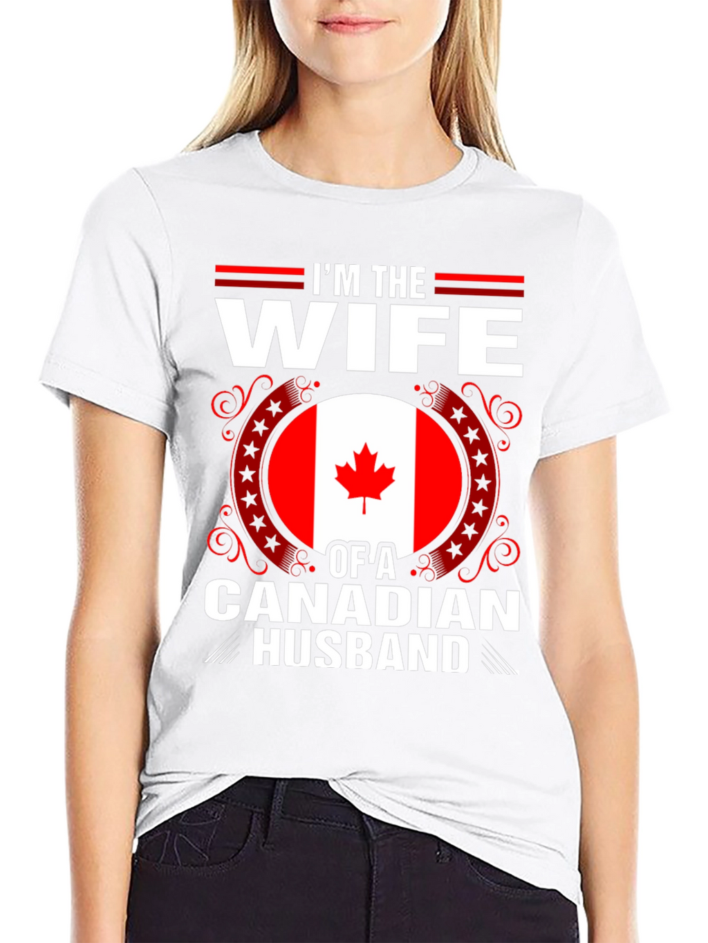Im the Wife of a Canadian Husband T-Shirt