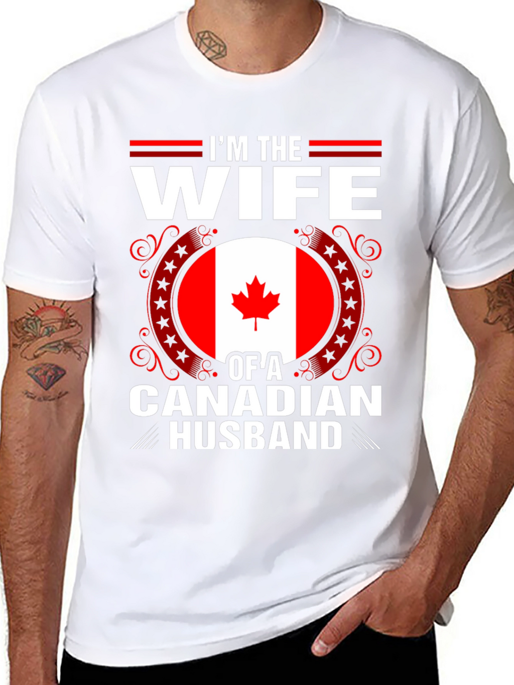 Im the Wife of a Canadian Husband T-Shirt