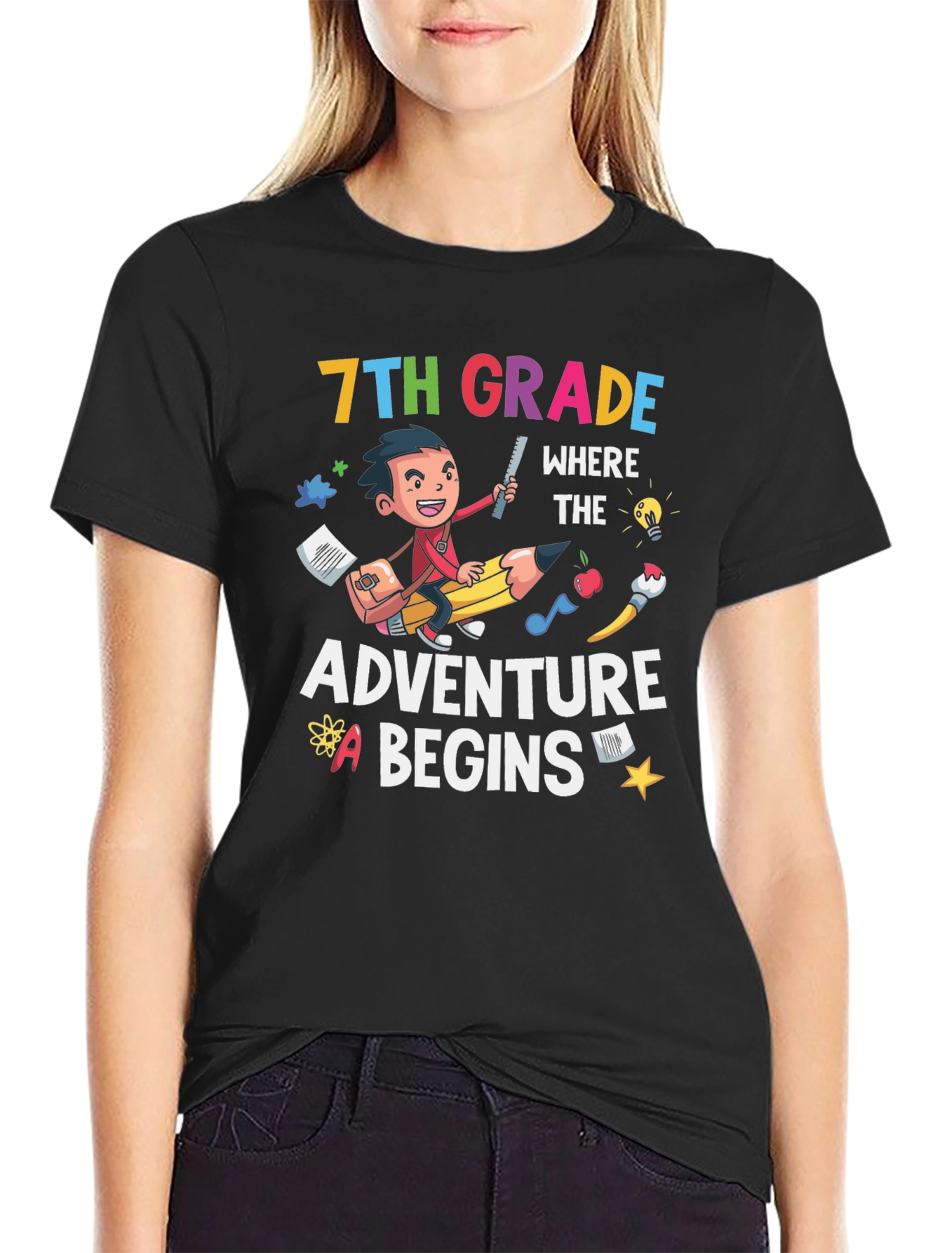7th Grade Adventure Begins T-Shirt