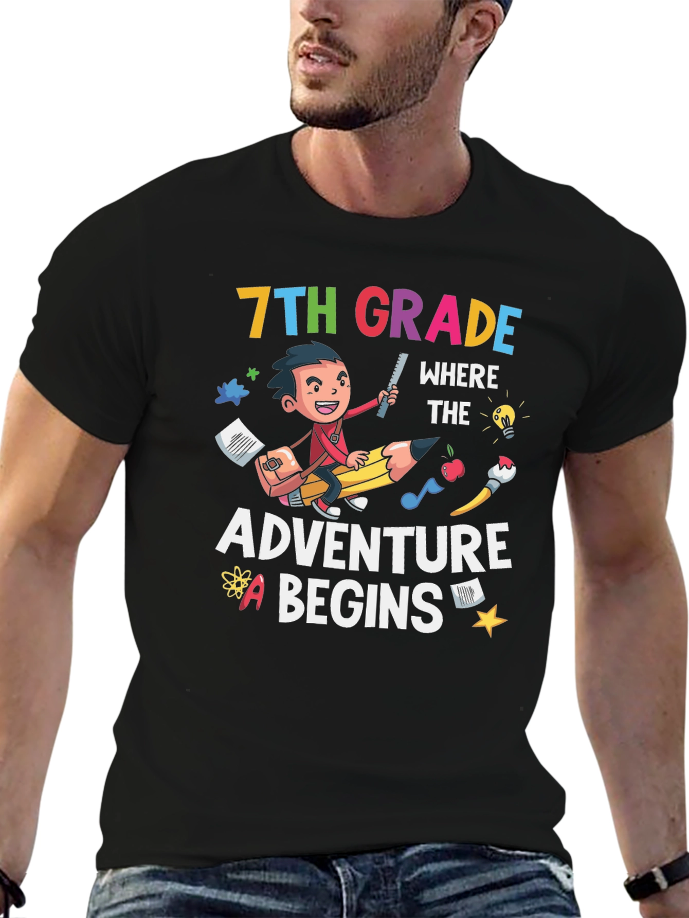 7th Grade Adventure Begins T-Shirt