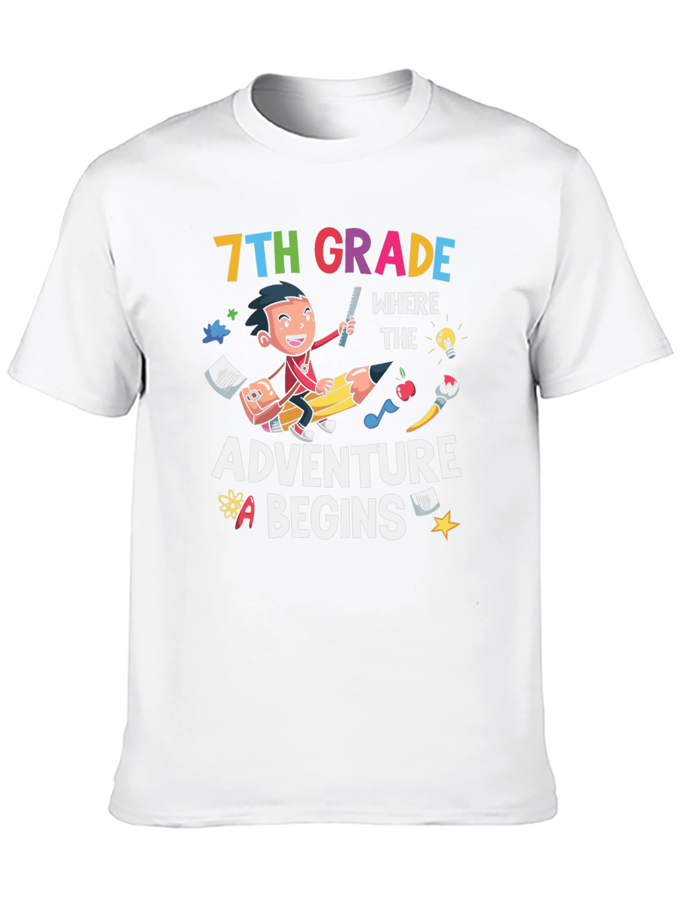 7th Grade Adventure Begins T-Shirt