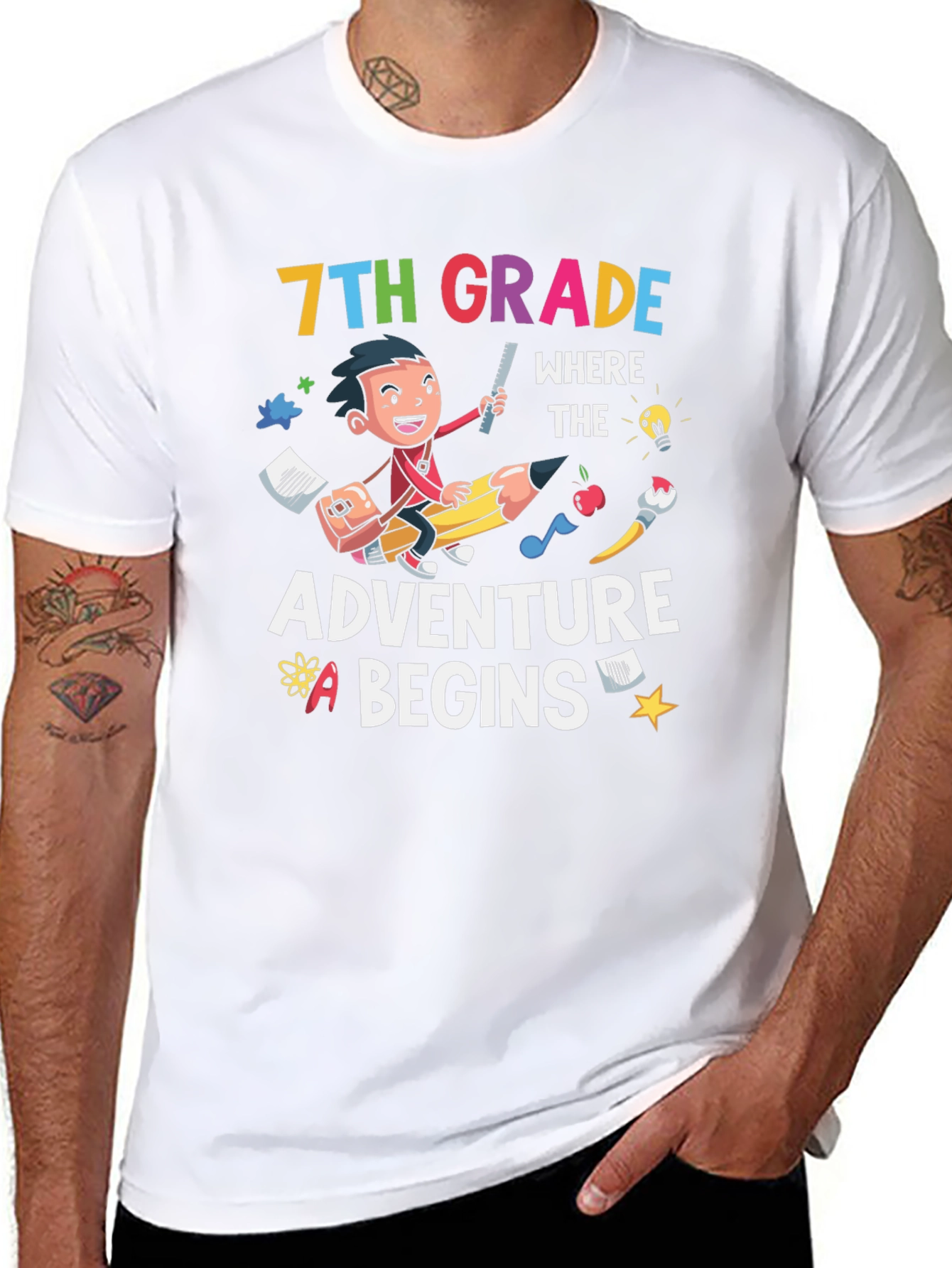 7th Grade Adventure Begins T-Shirt