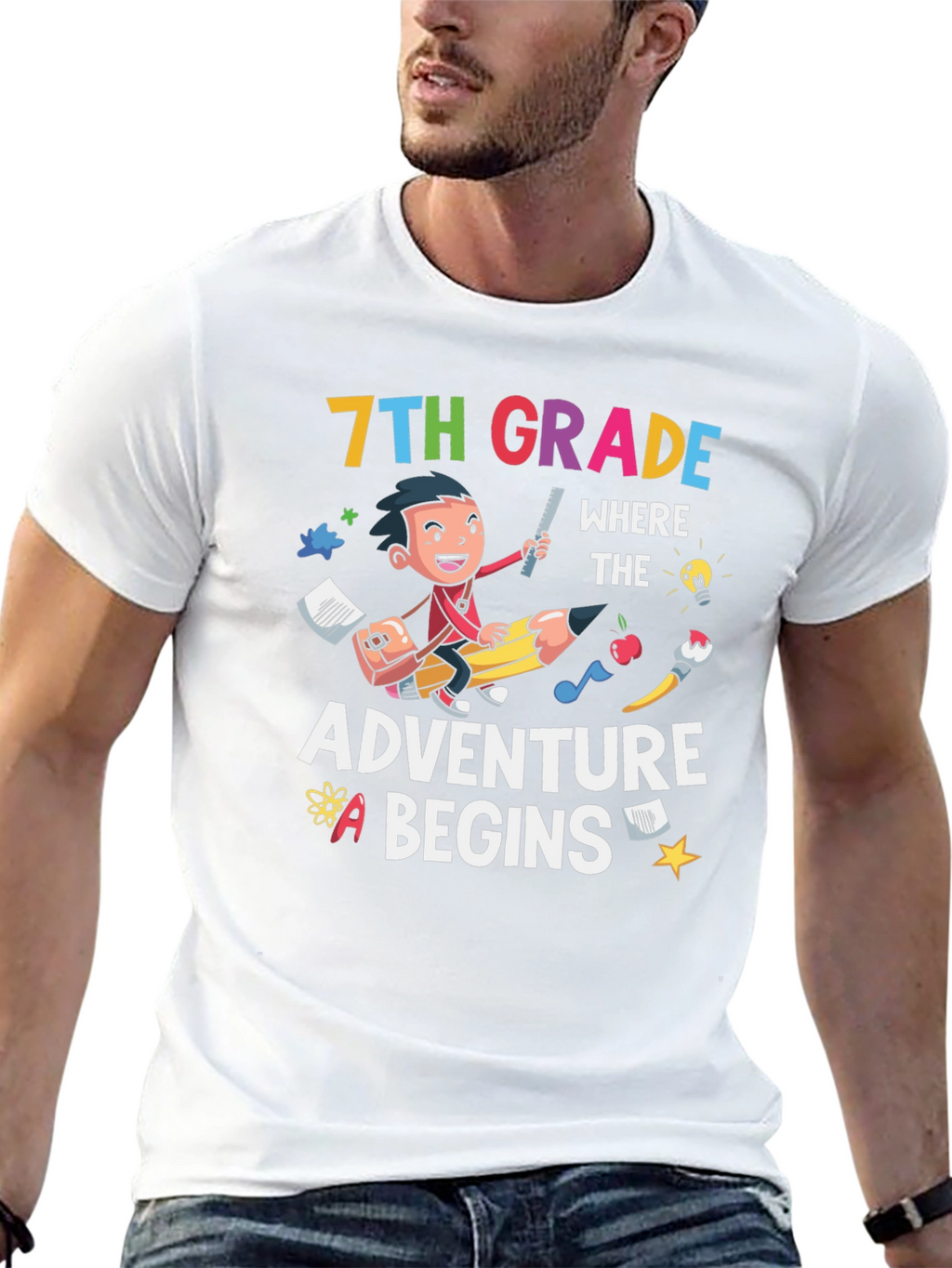 7th Grade Adventure Begins T-Shirt
