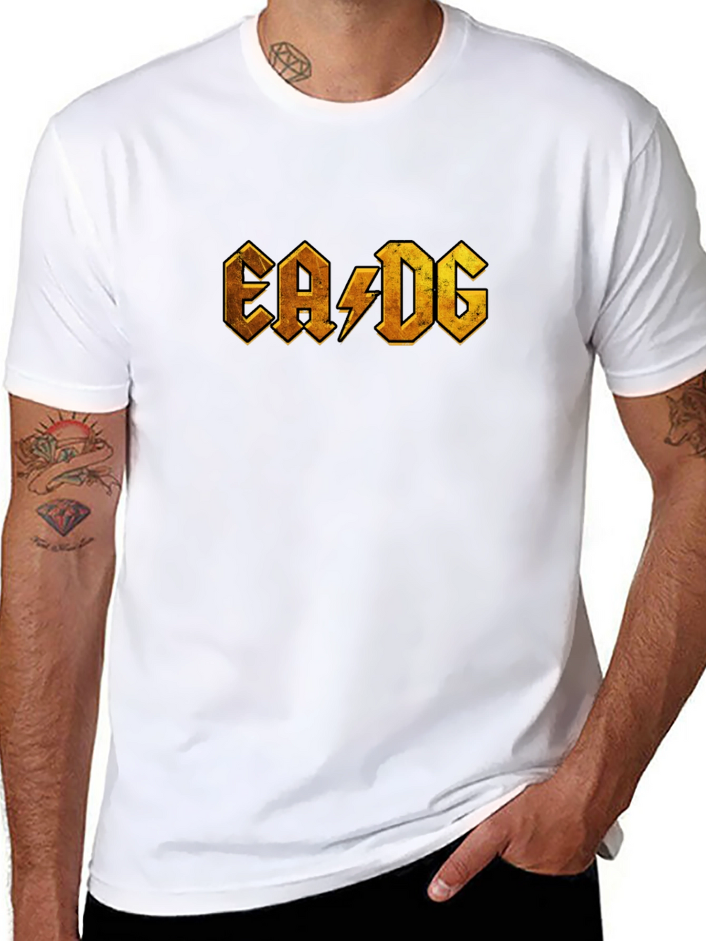 EA/DG Black Graphic Tee