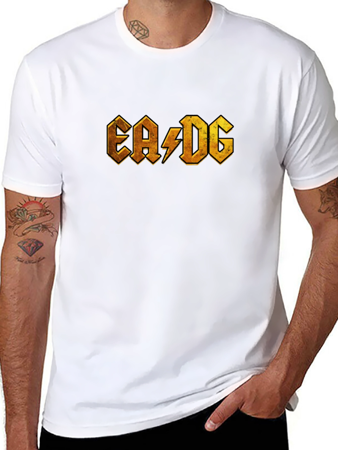 EA/DG Black Graphic Tee