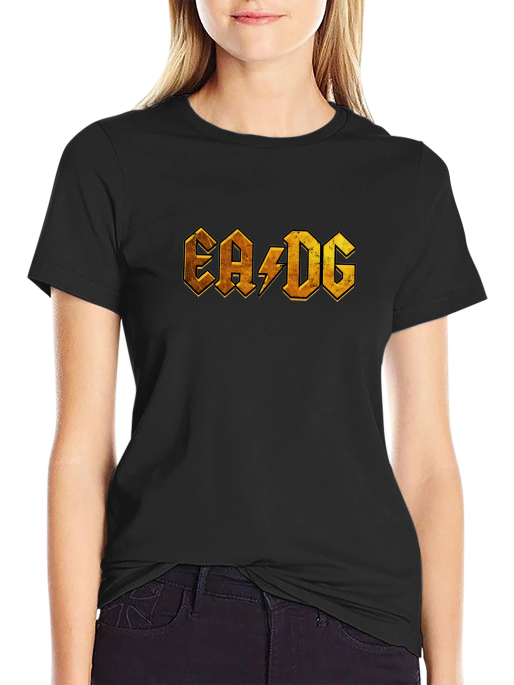 EA/DG Black Graphic Tee