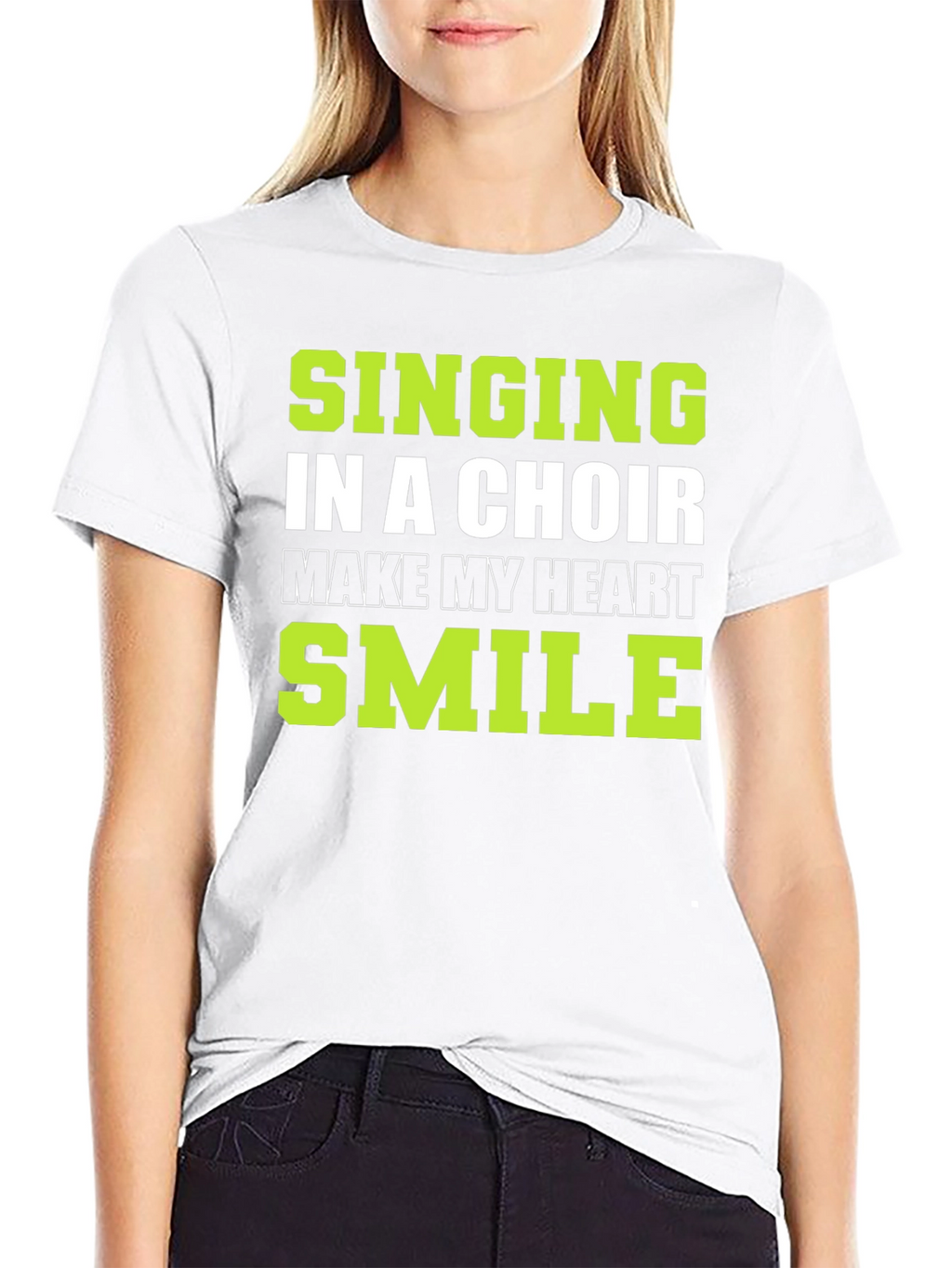 Singing in a Choir T-Shirt: Makes My Heart Smile