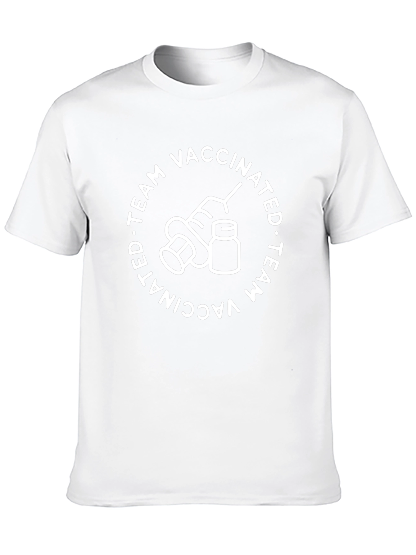 Vaccinated Team Black Graphic Tee
