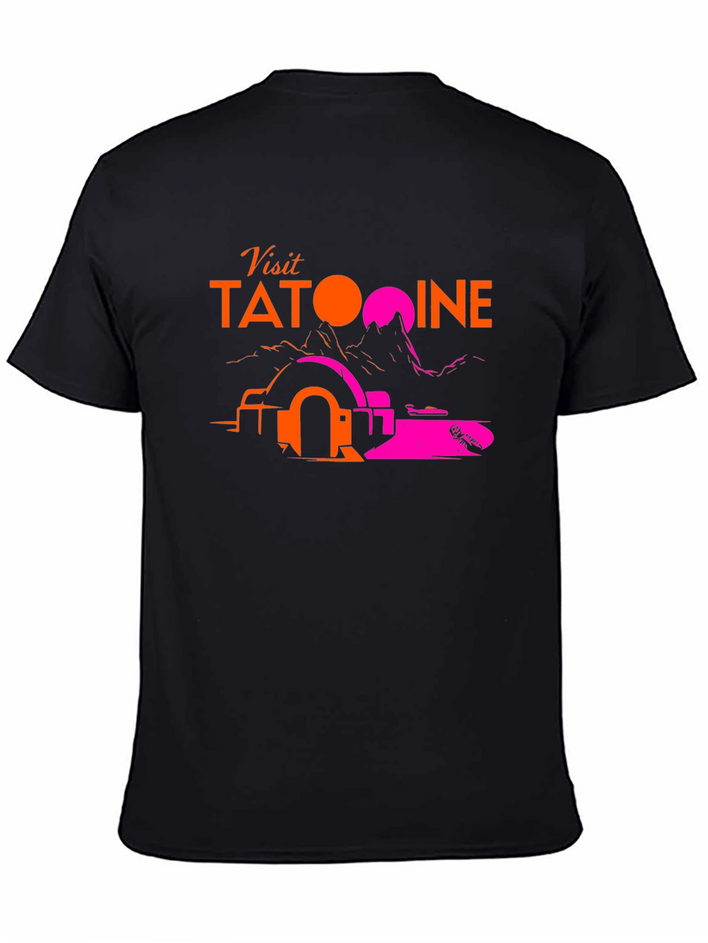 Visit Tatooine Black T-Shirt - Sci-Fi Graphic Tee