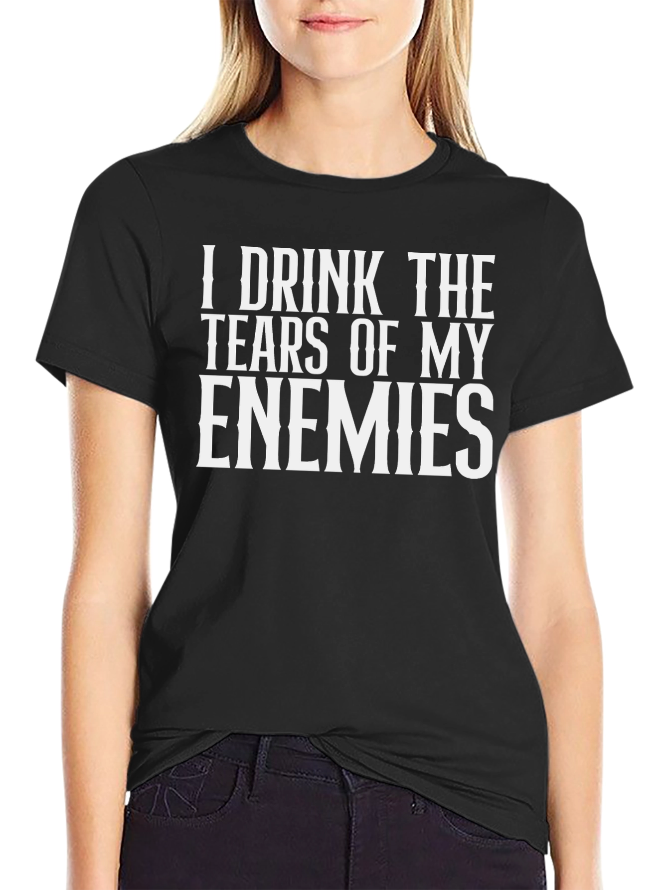 I Drink The Tears of My Enemies Graphic Tee - Black