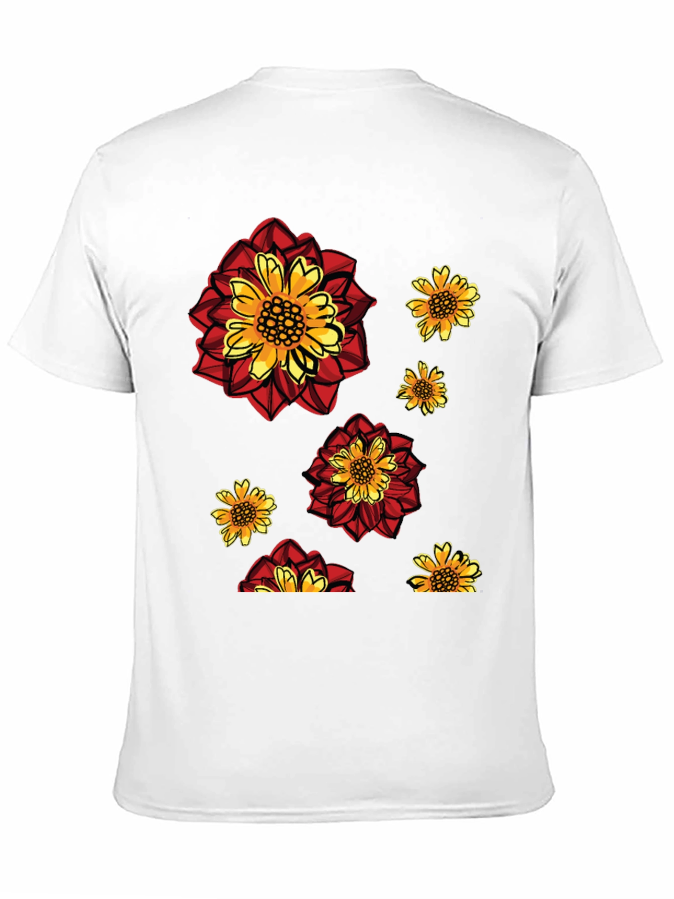 Floral Print Crew Neck T-Shirt