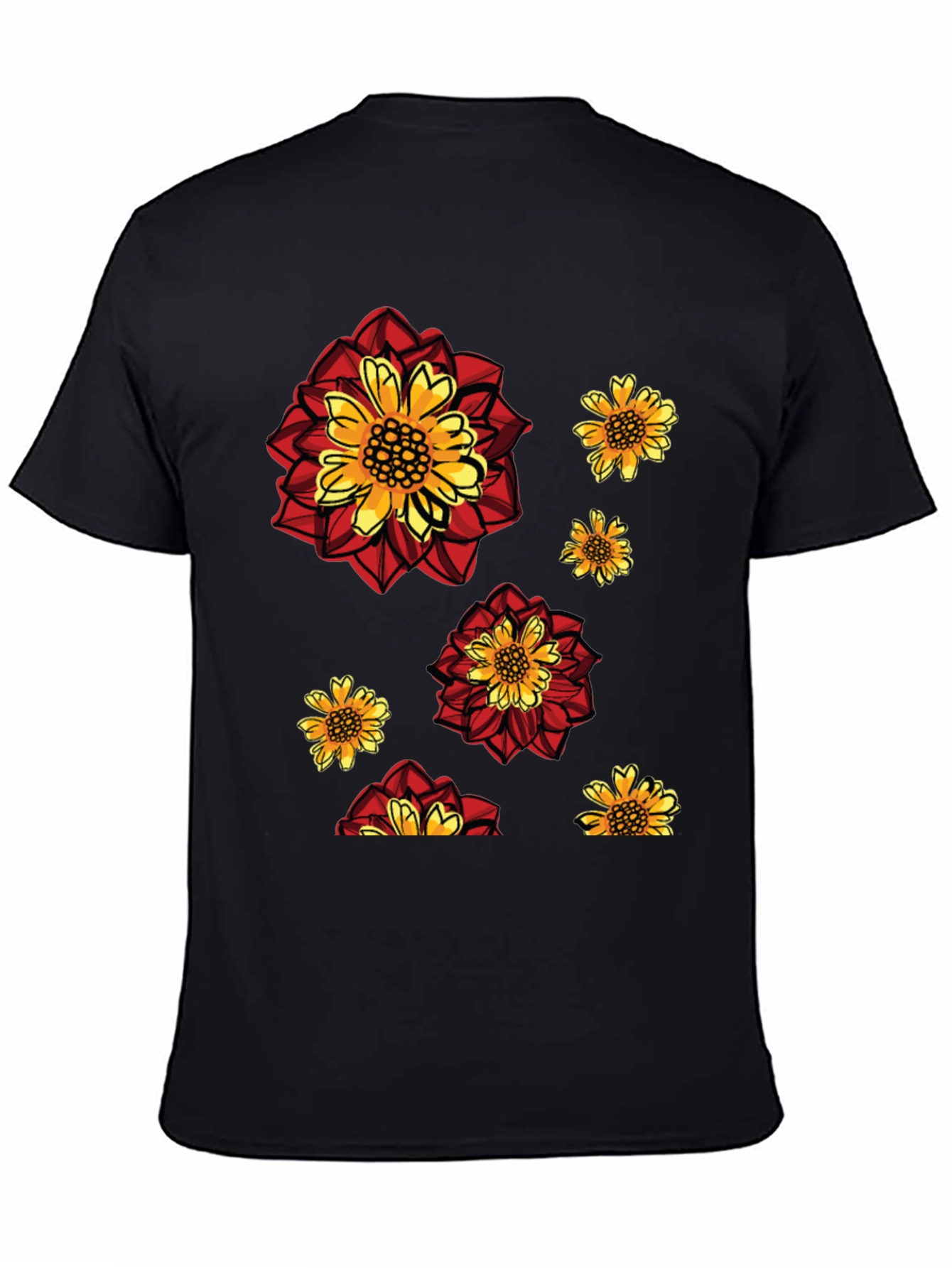 Floral Print Crew Neck T-Shirt