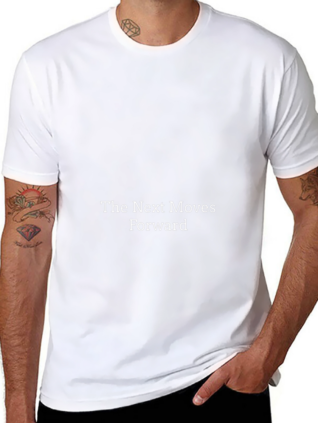 The Next Moves Forward T-Shirt - Solid Black