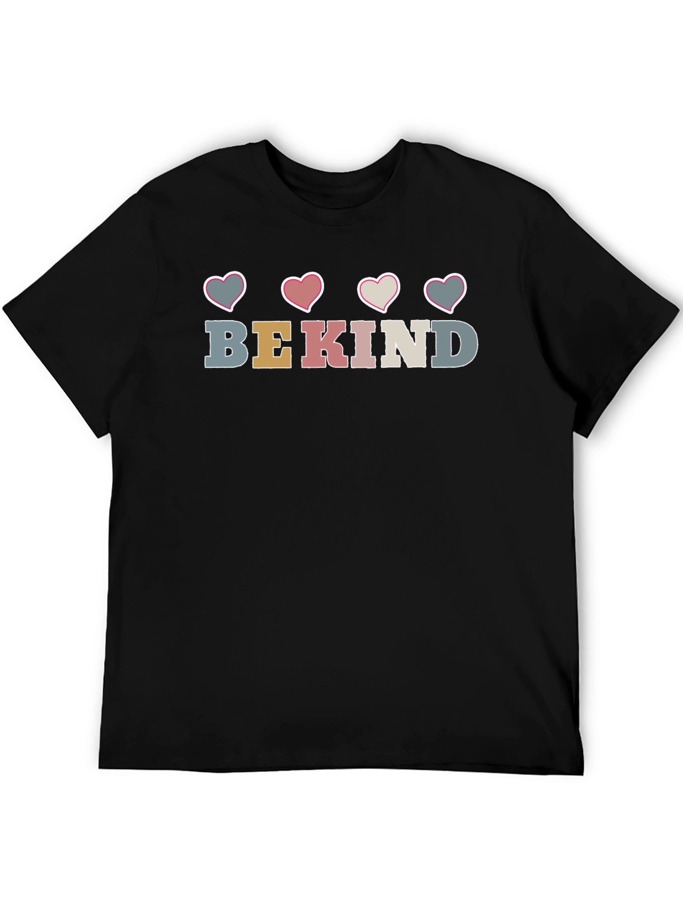 Be Kind Heart Graphic Crew Neck Tee