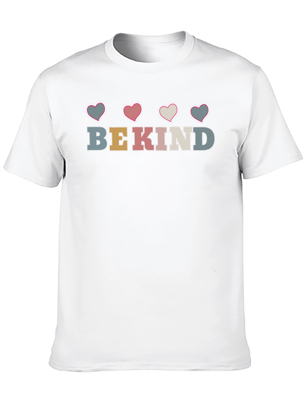Be Kind Heart Graphic Crew Neck Tee