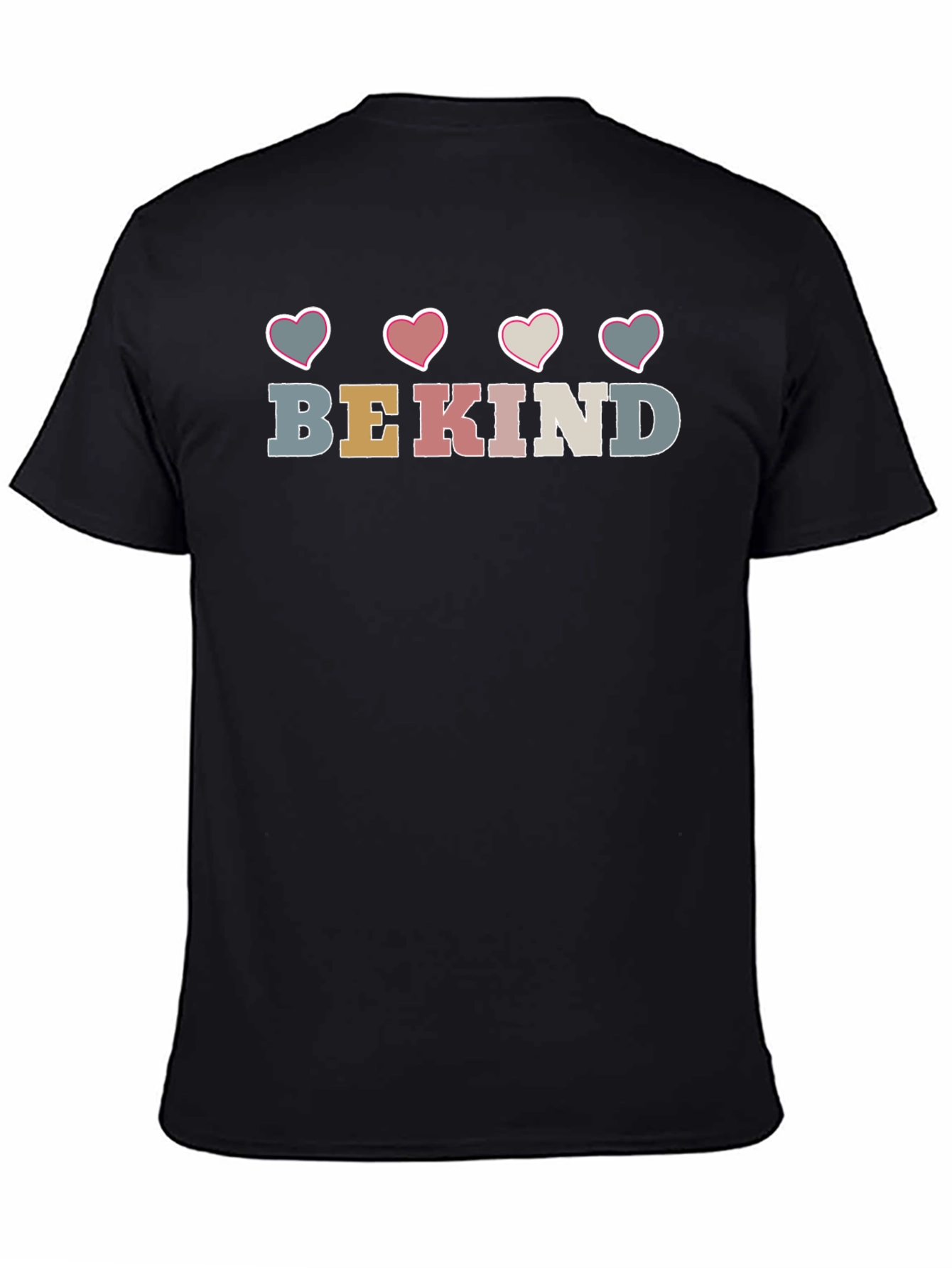 Be Kind Heart Graphic Crew Neck Tee