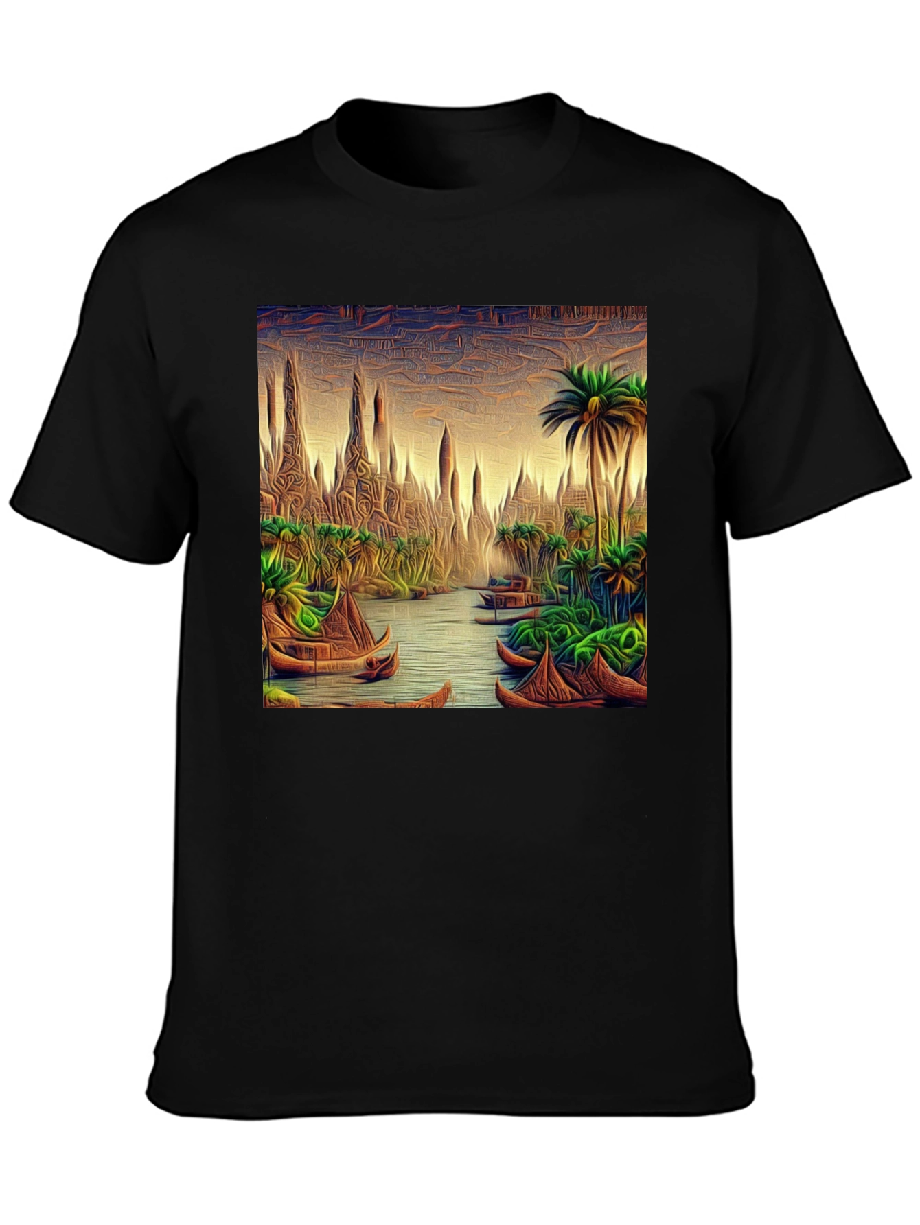 Tropical River Art T-Shirt