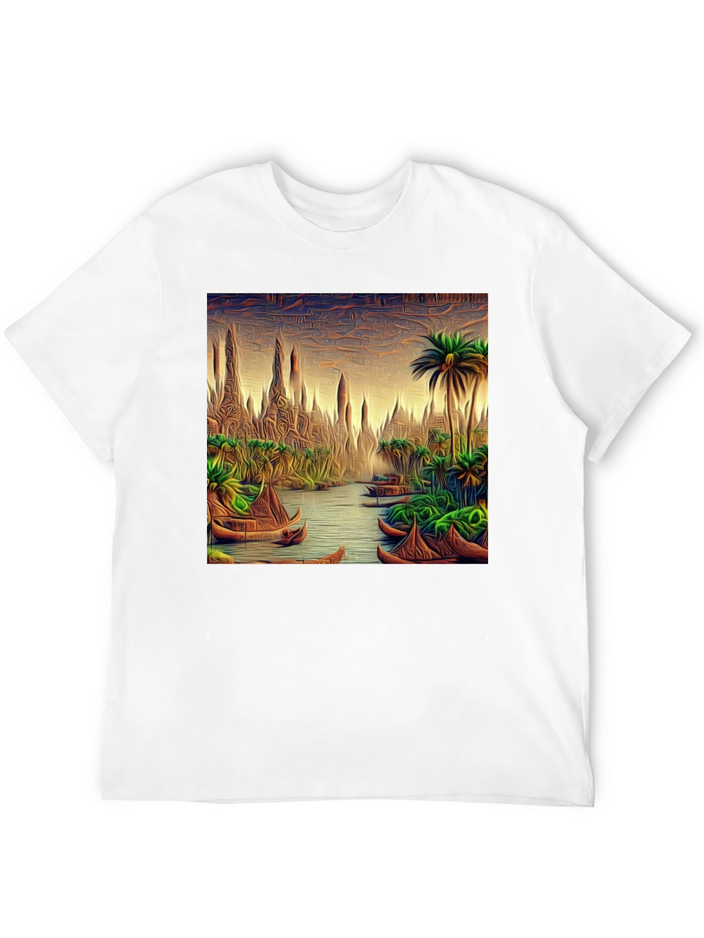 Tropical River Art T-Shirt