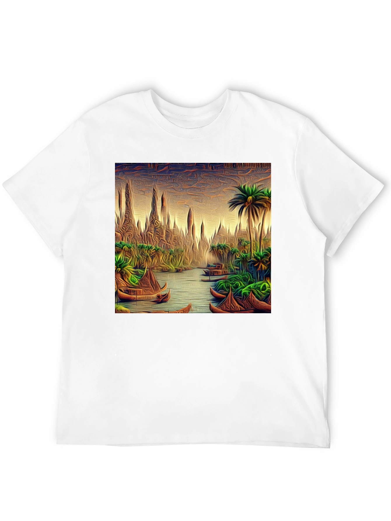 Tropical River Art T-Shirt