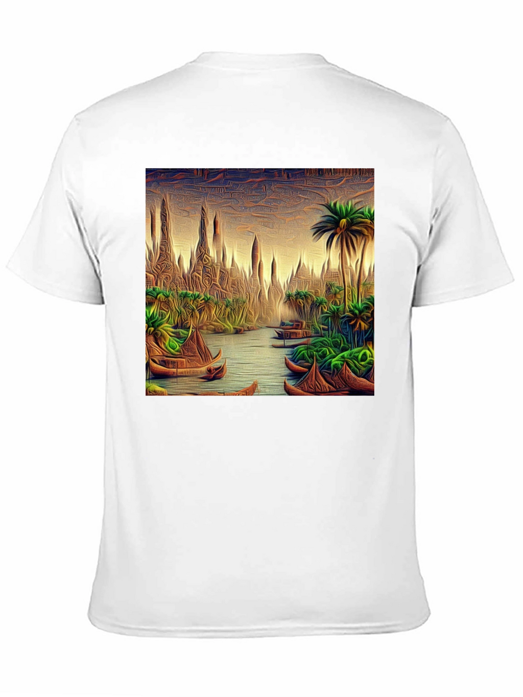 Tropical River Art T-Shirt