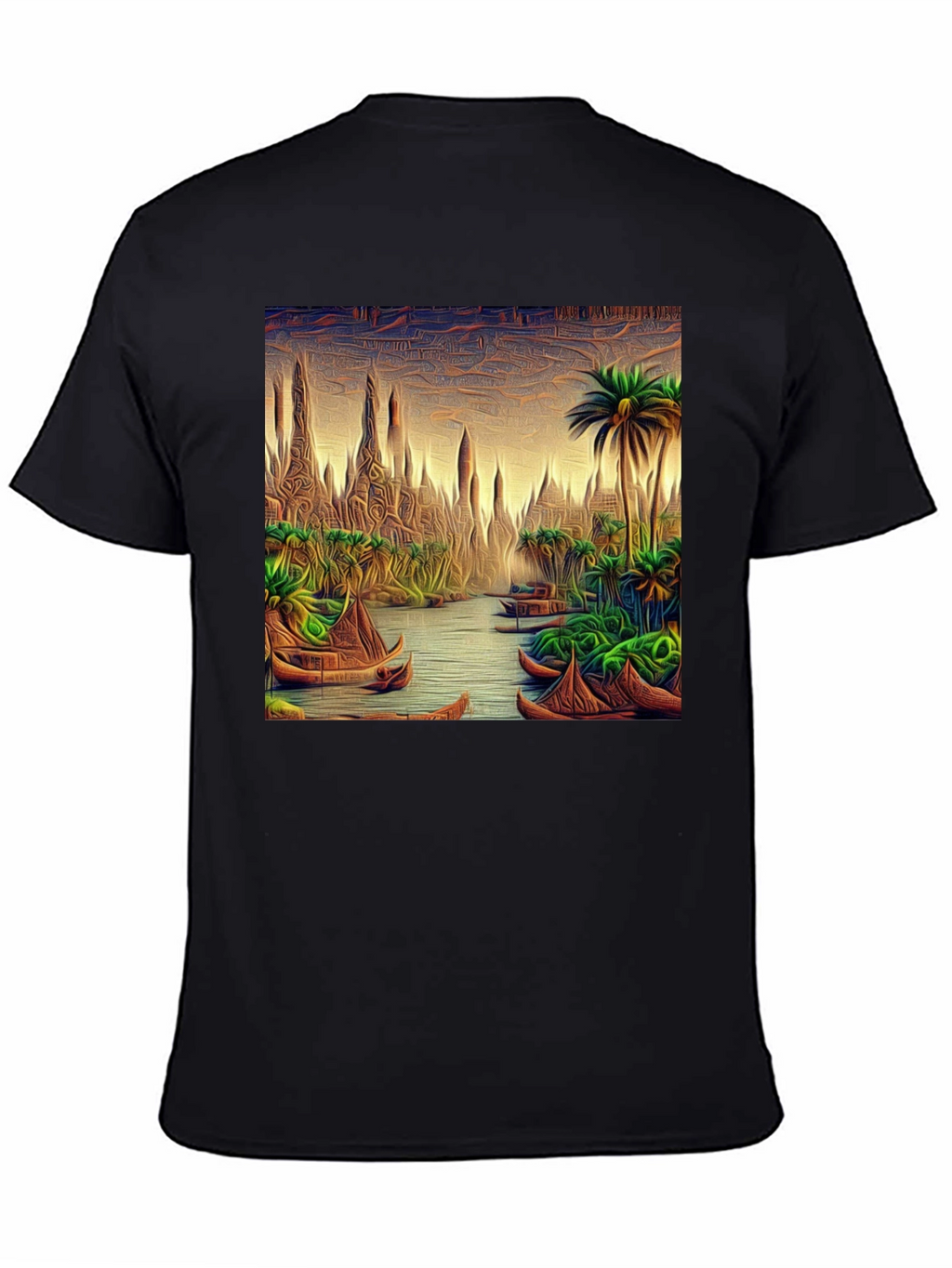 Tropical River Art T-Shirt