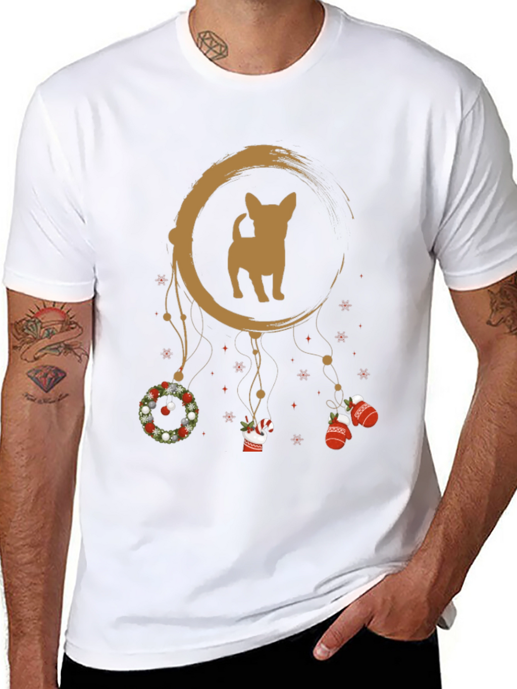 Chihuahua Christmas Dream Catcher Graphic Tee