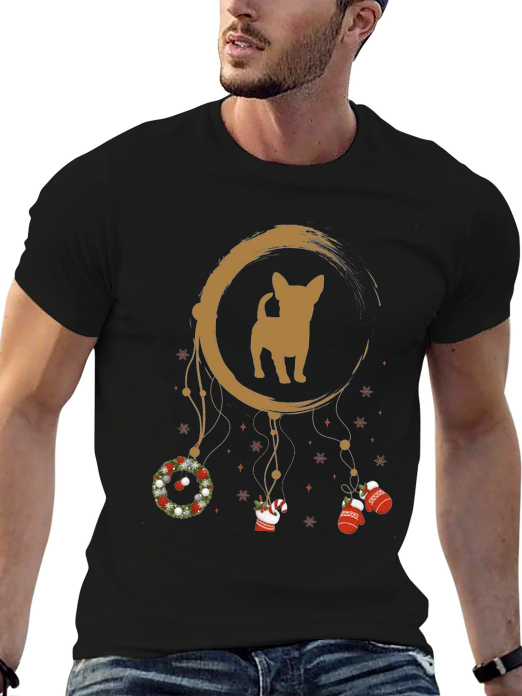 Chihuahua Christmas Dream Catcher Graphic Tee