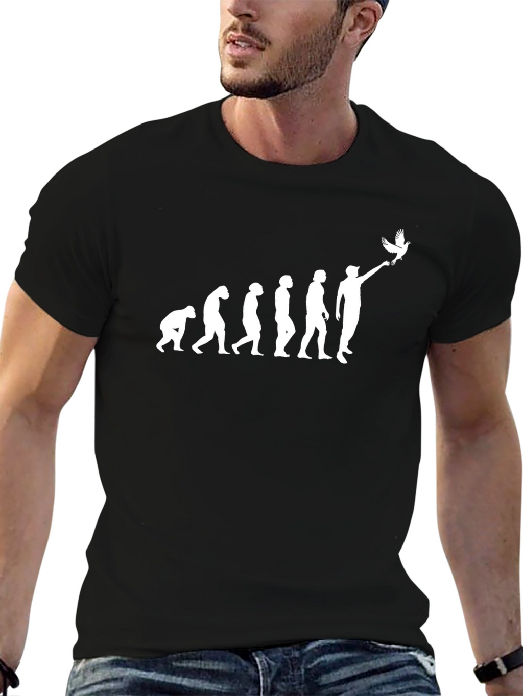 Evolution T-Shirt - Human Bird Release
