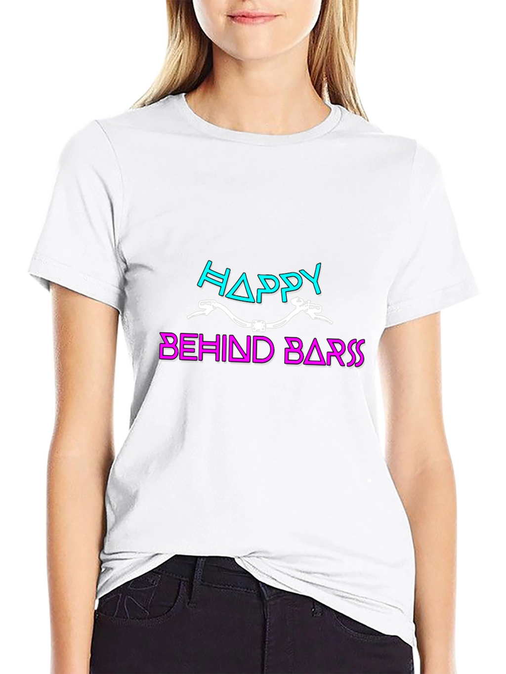 Happy Behind Bars Graphic T-Shirt