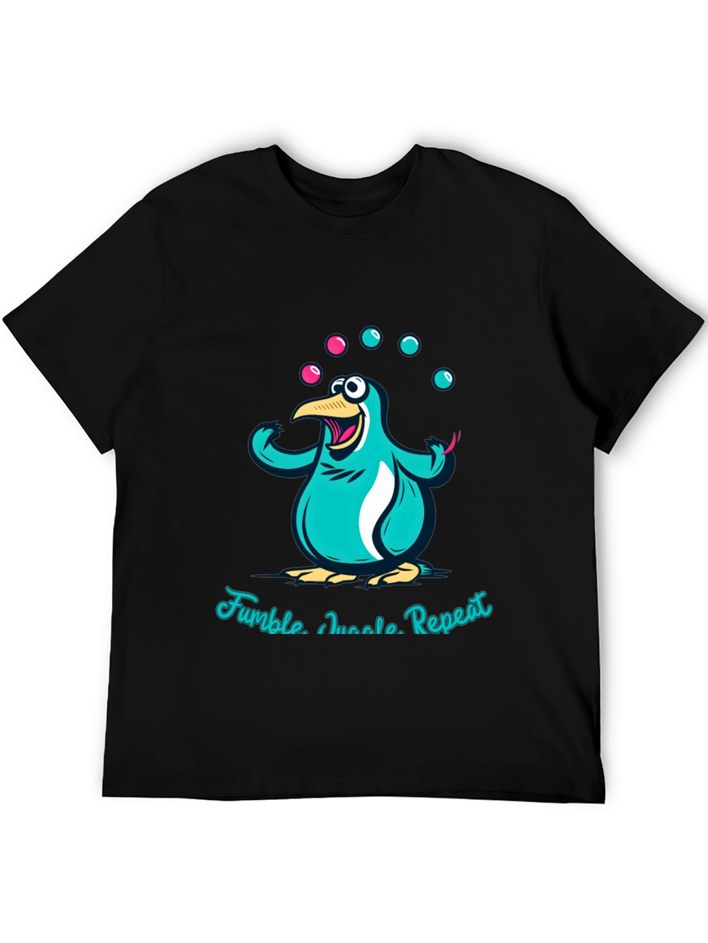 Juggling Penguin Graphic Tee