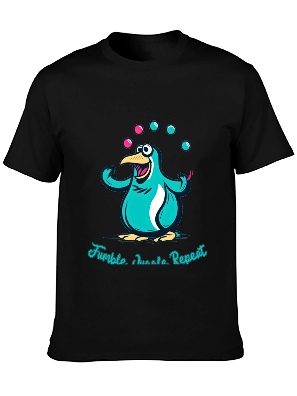 Juggling Penguin Graphic Tee