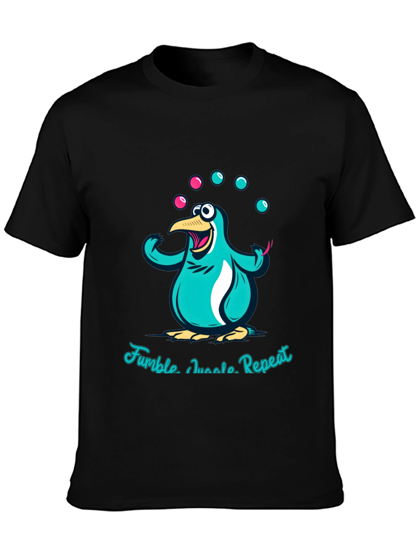 Juggling Penguin Graphic Tee