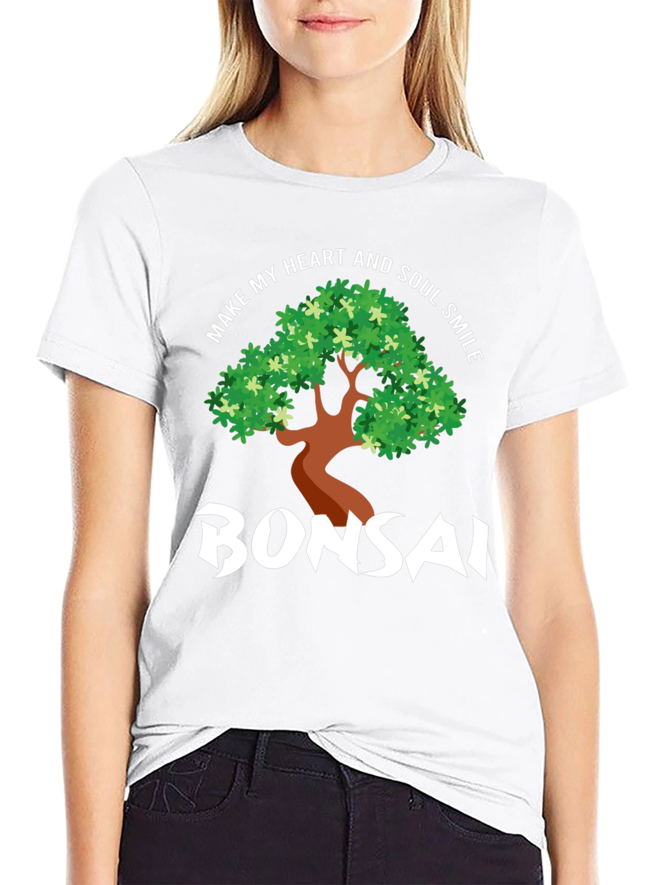 Bonsai Heart & Soul Smile Graphic T-Shirt