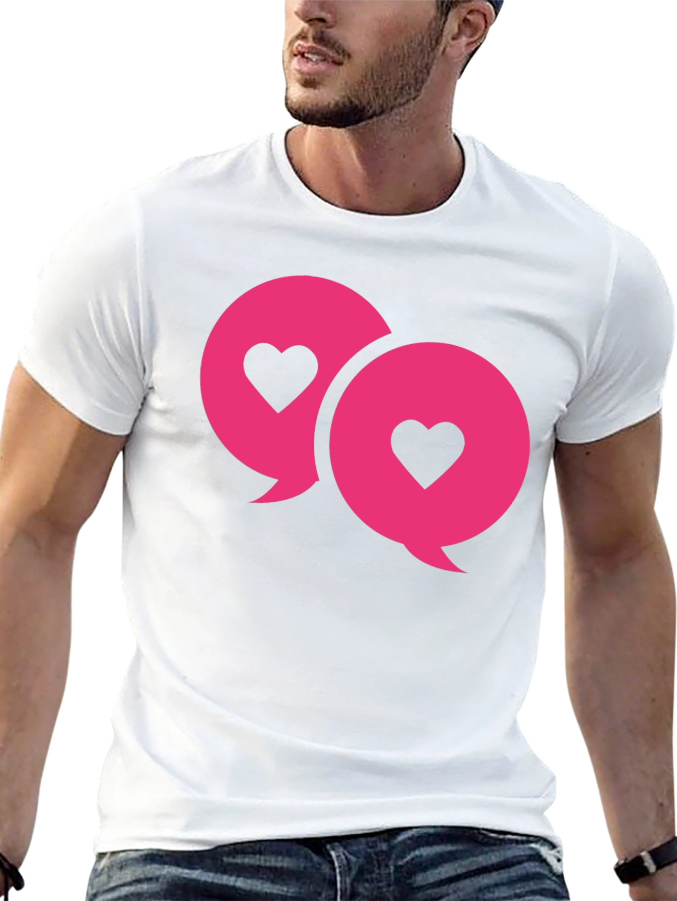 Love Chat Bubble T-Shirt - Black