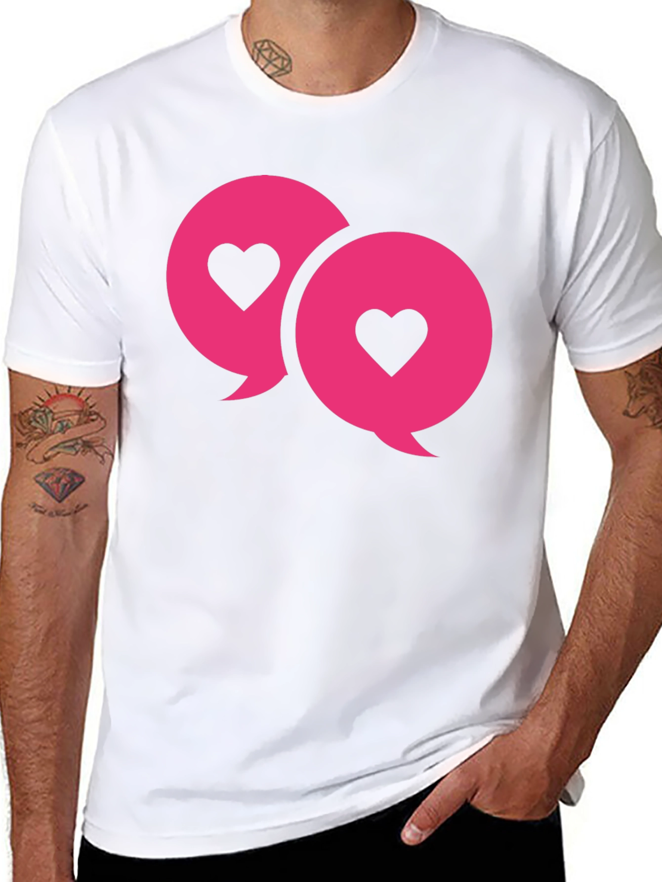 Love Chat Bubble T-Shirt - Black