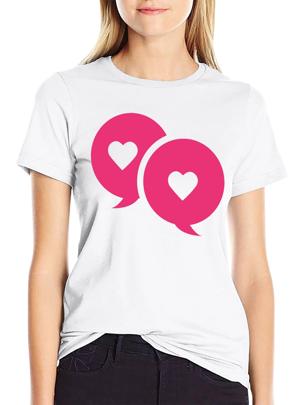 Love Chat Bubble T-Shirt - Black