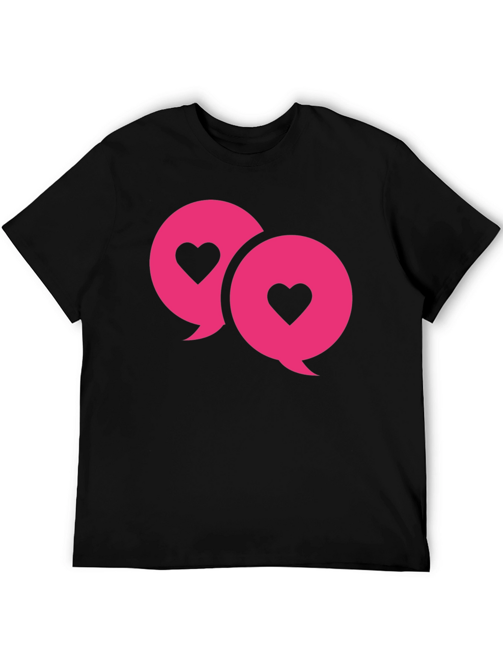 Love Chat Bubble T-Shirt - Black