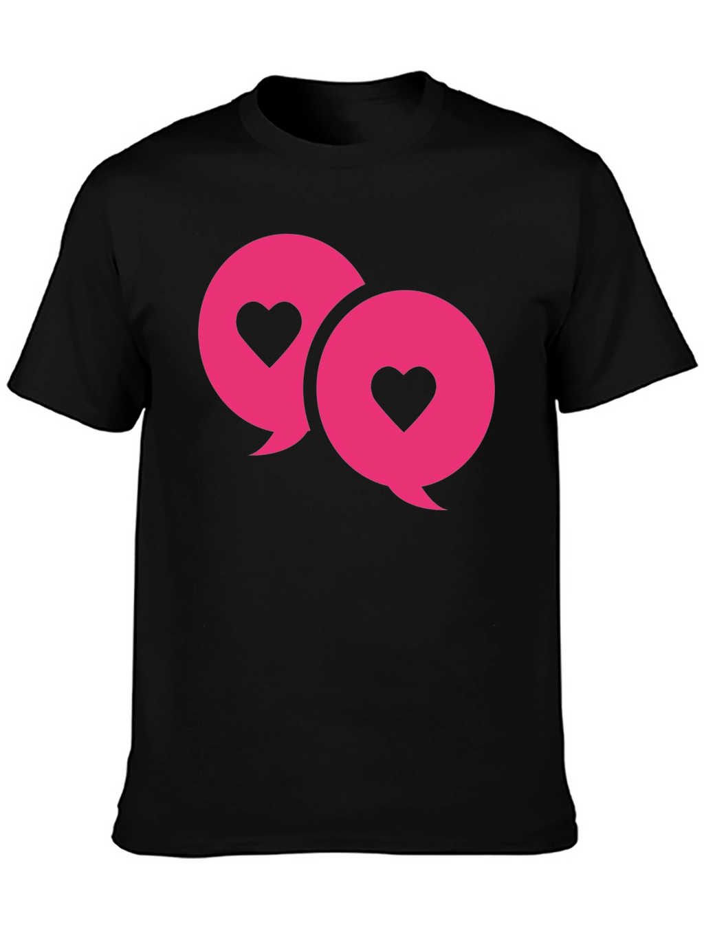 Love Chat Bubble T-Shirt - Black