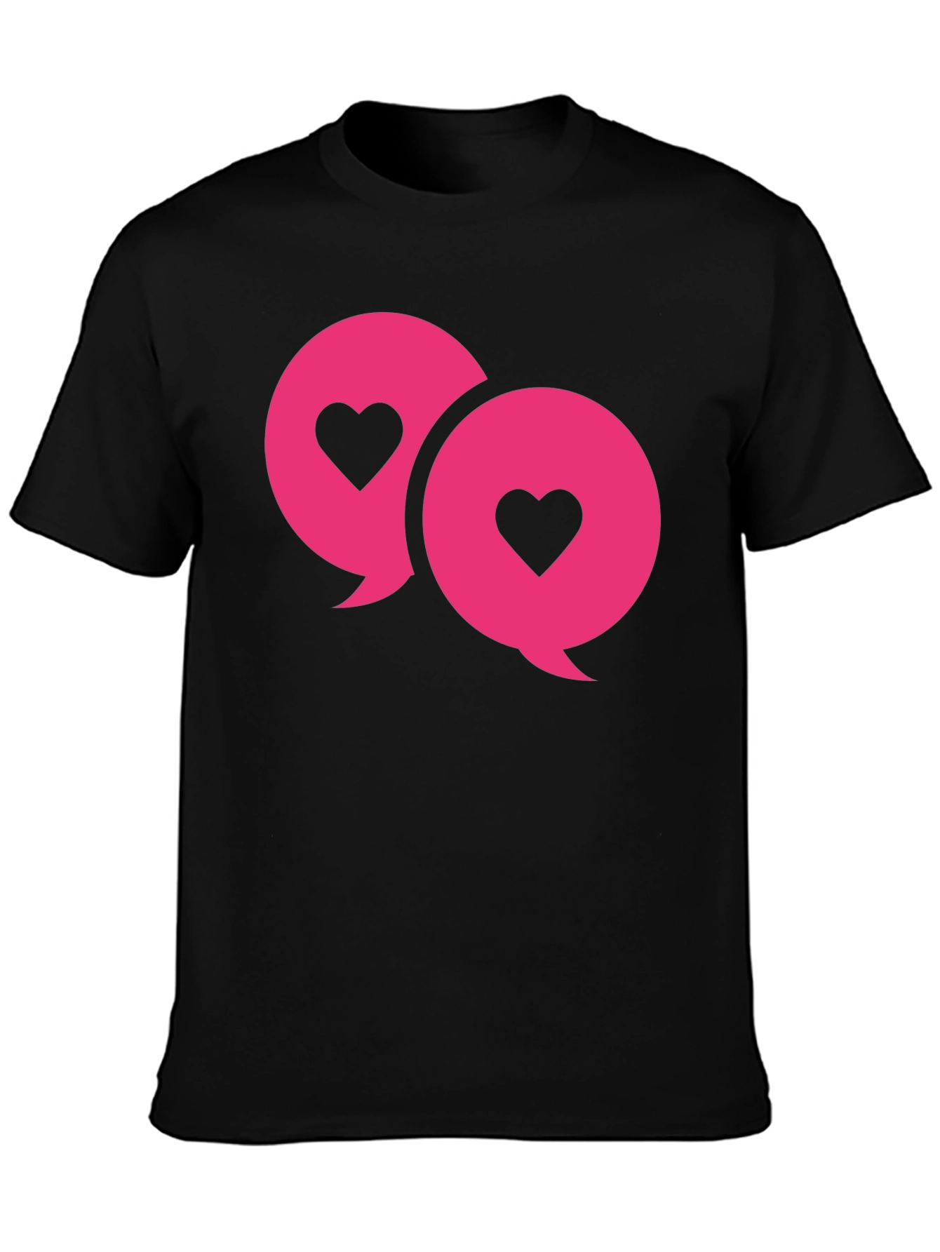 Love Chat Bubble T-Shirt - Black