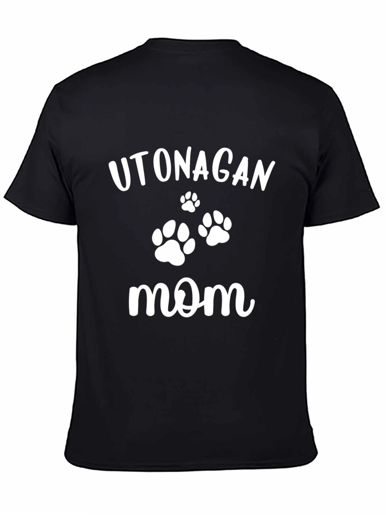 Utonagan Mom Black T-Shirt - Dog Lover Gift