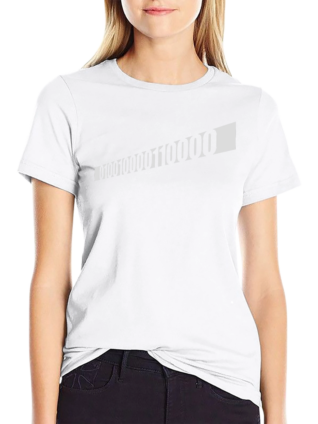 Binary Code Graphic T-Shirt