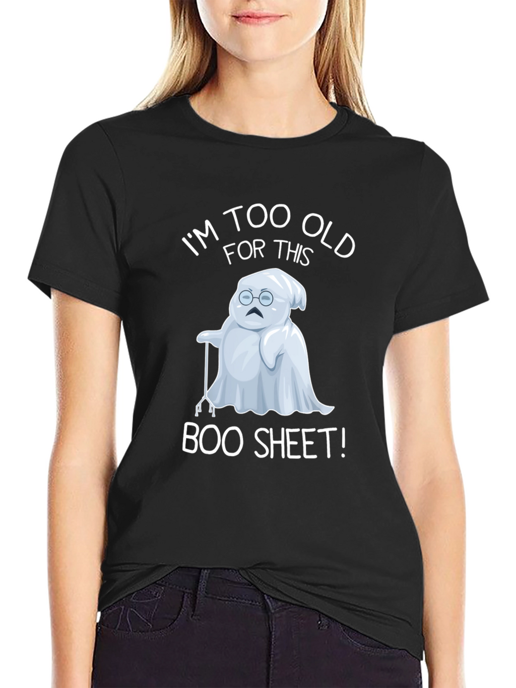 Funny Old Ghost Halloween T-Shirt