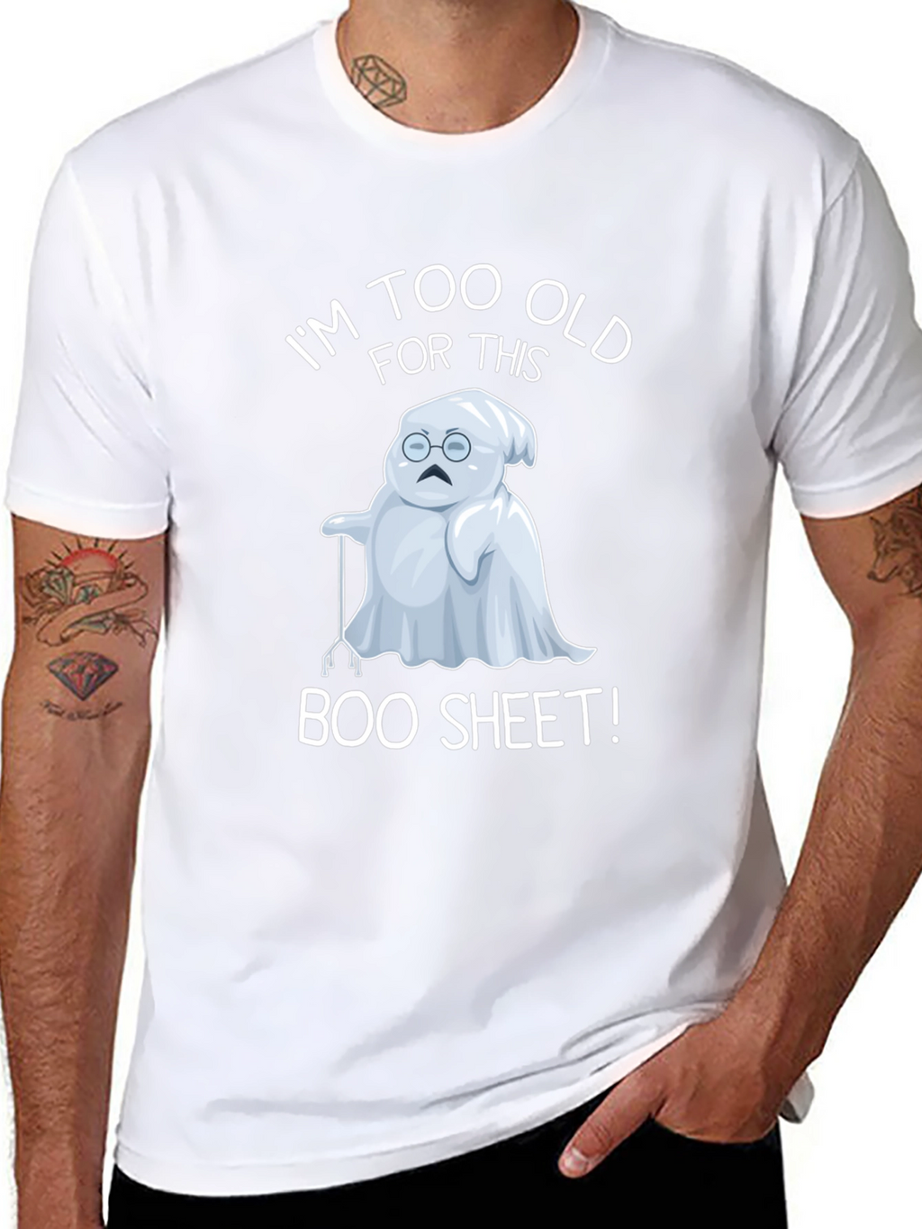 Funny Old Ghost Halloween T-Shirt