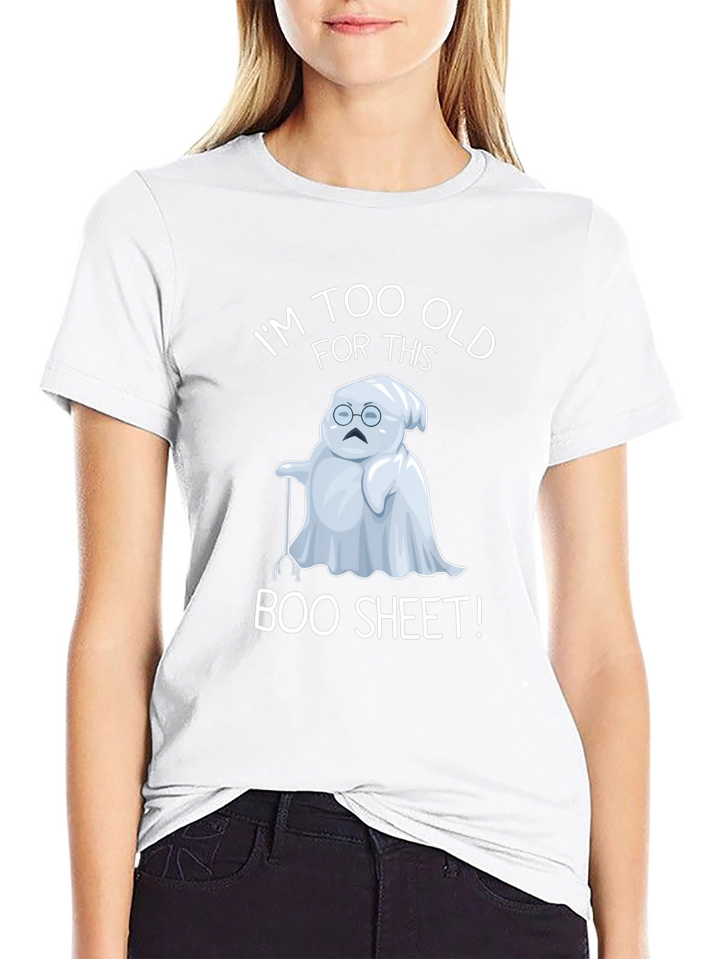 Funny Old Ghost Halloween T-Shirt