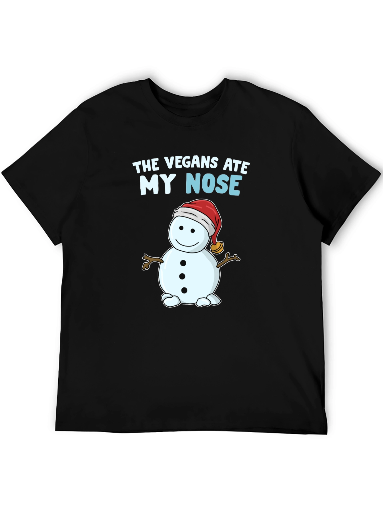 The Vegans Ate My Nose T-Shirt Snowman Funny