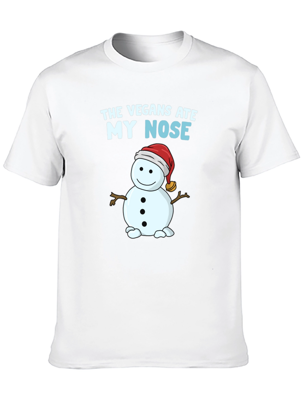 The Vegans Ate My Nose T-Shirt Snowman Funny